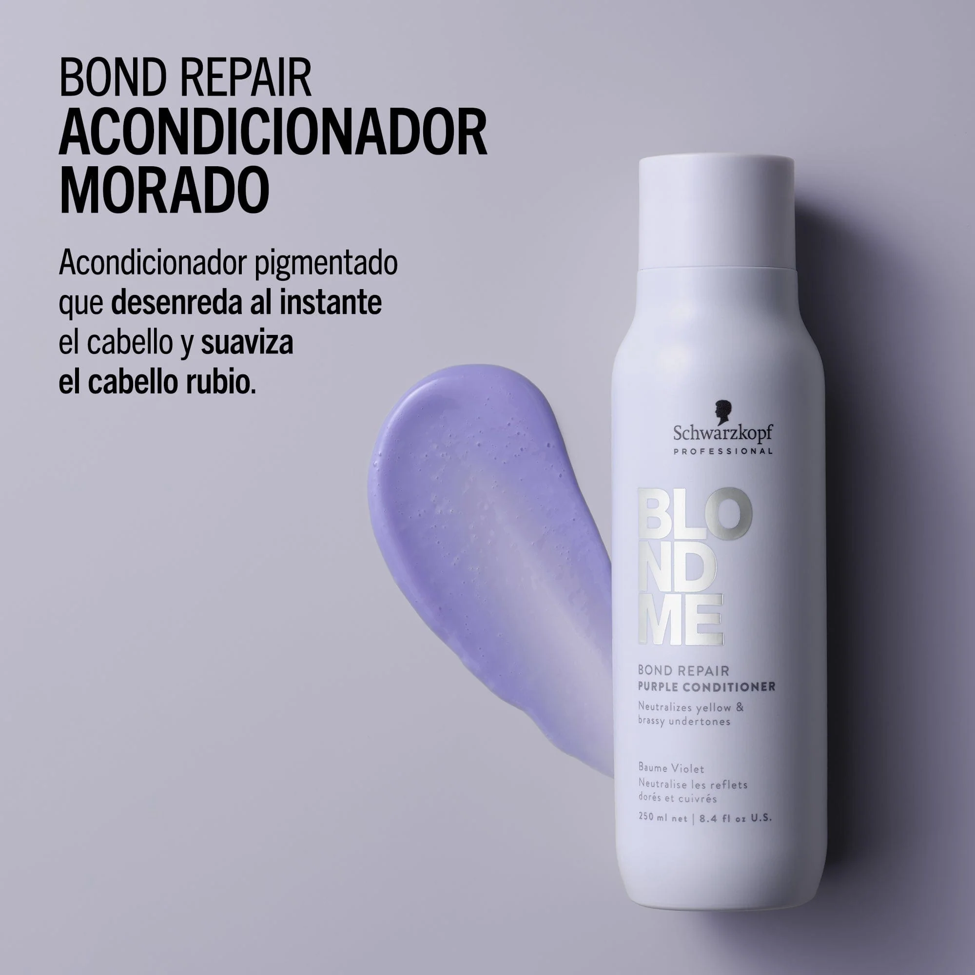Acondicionador Morado Bond Repair de BLONDME 250ml - Image 2