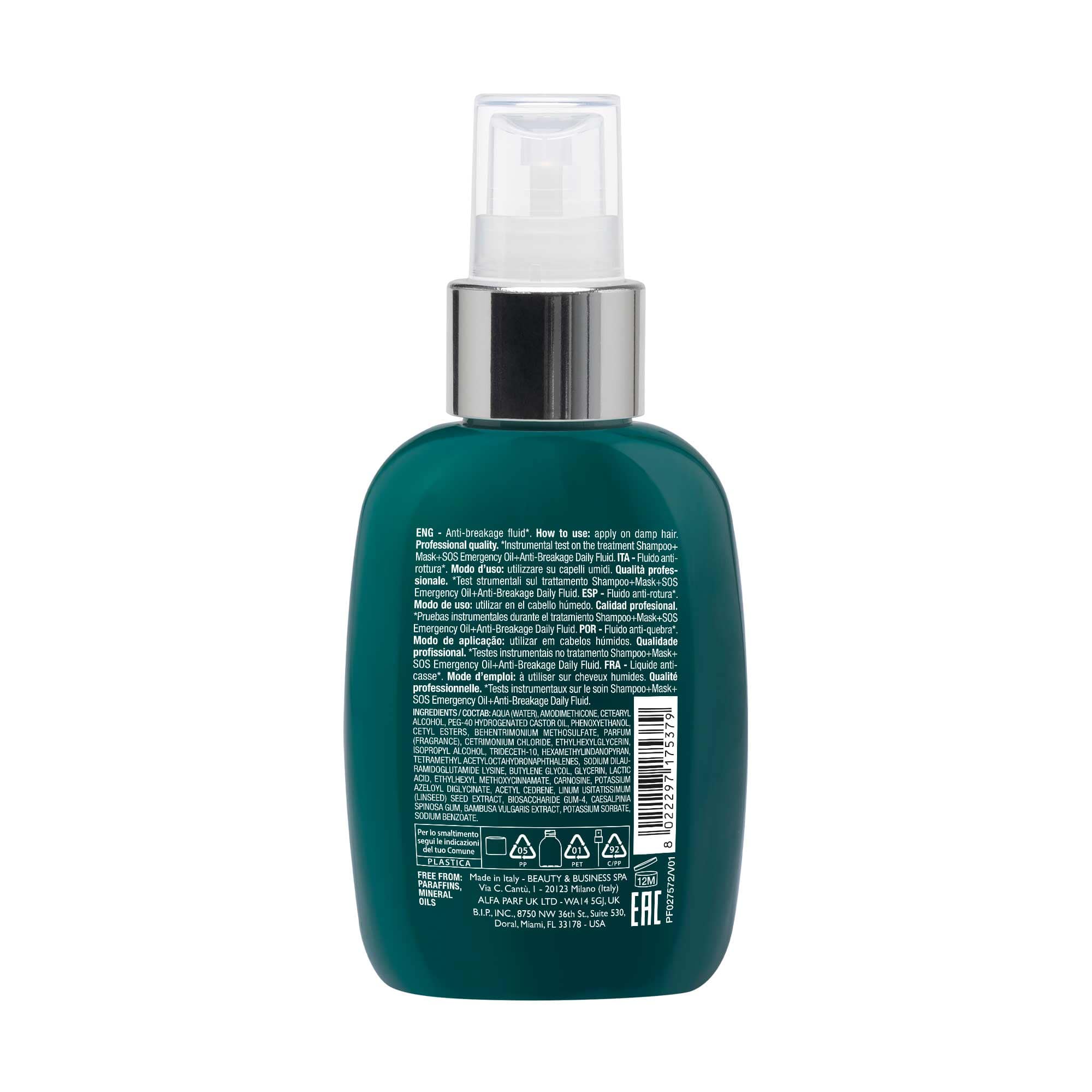 Alfaparf Semi di Lino Reconstruction Anti-Breakage Daily Fluid 125 ml - Image 2