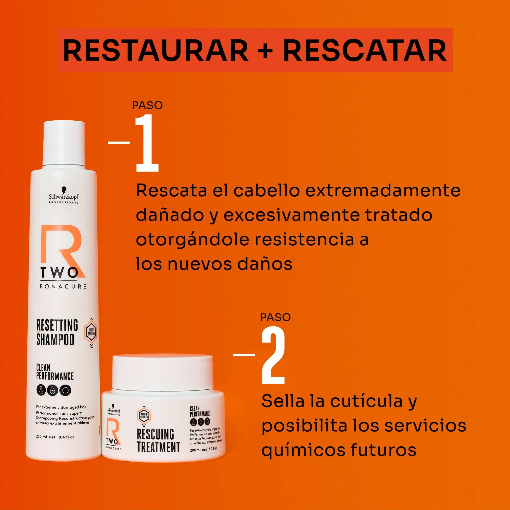 BC Bonacure R-TWO Champú Restaurador 1000ml - Image 4