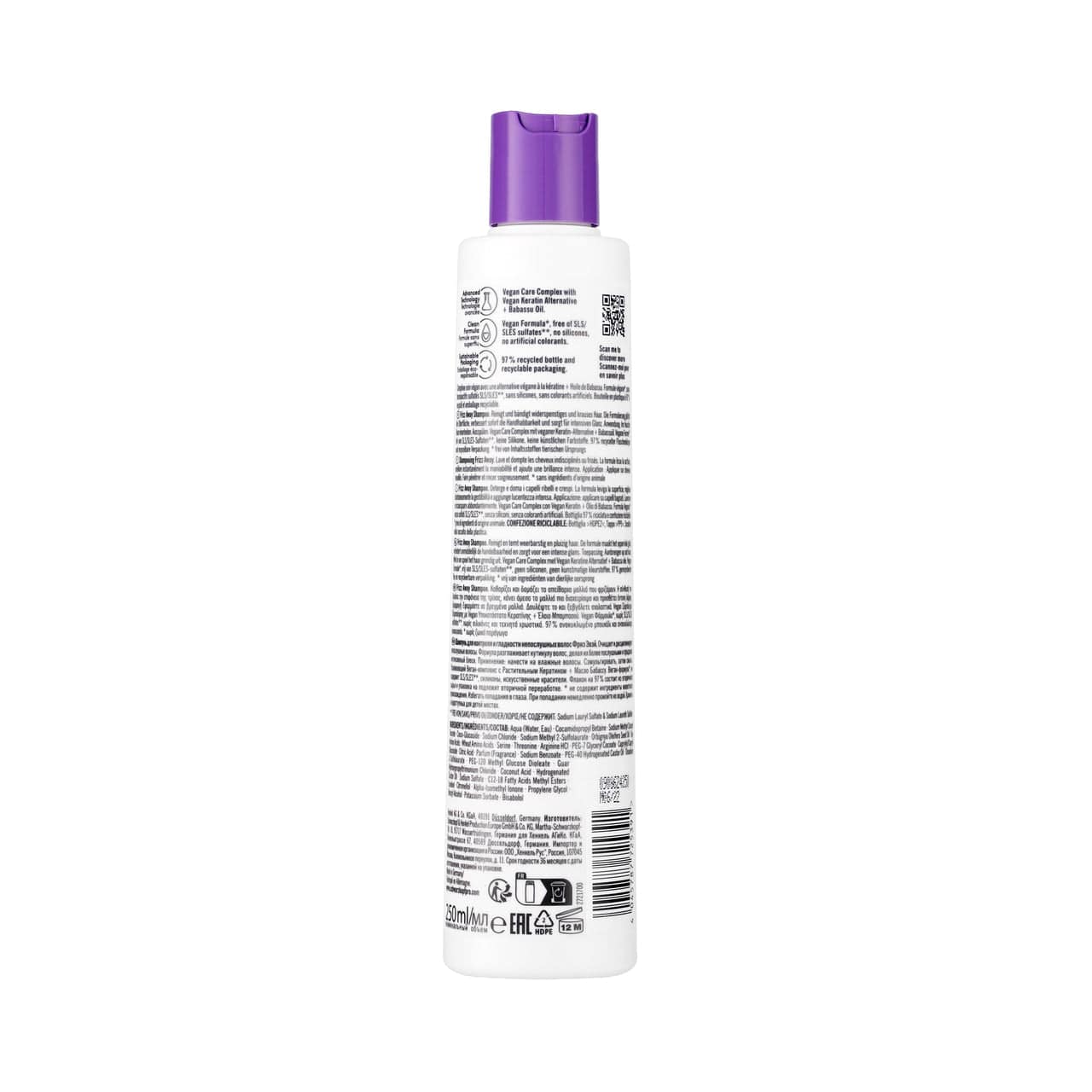 Bonacure Frizz Away Champú 250ml - Image 3