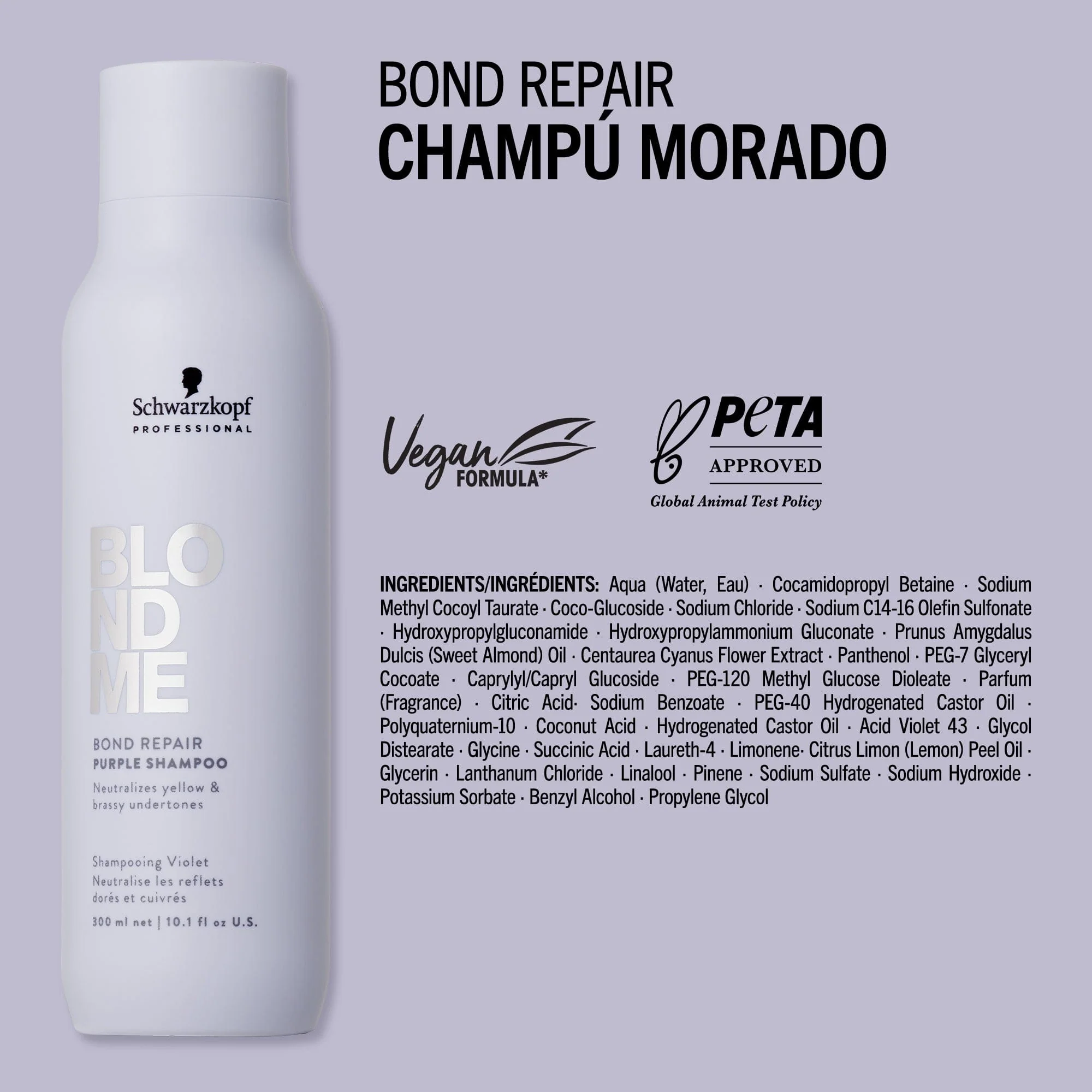 Champú Morado Bond Repair de BLONDME 1000ml - Image 3
