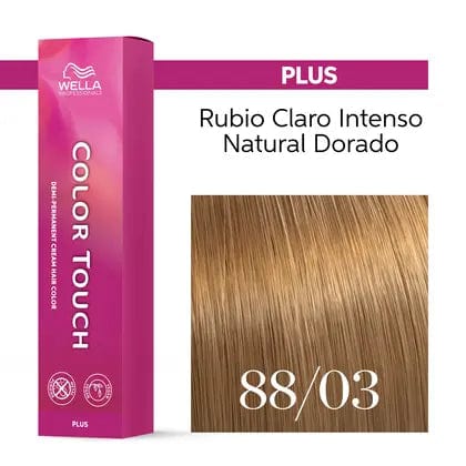 Color Touch Plus 88/03 Rubio Medio Claro Natural Dorado-60ML - Image 3