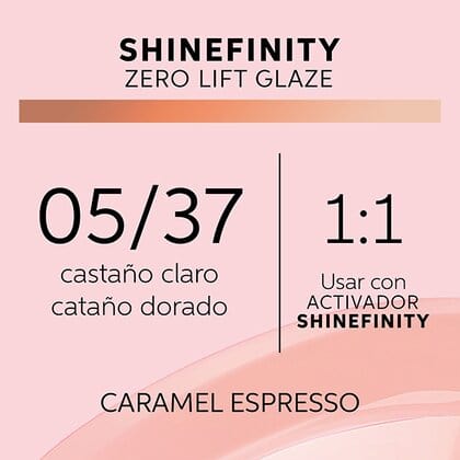 Shinefinity Wella 05/37 Castaño Claro Dorado Marrón -60ML - Image 2
