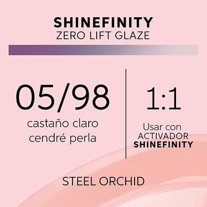 Shinefinity Wella 05/98 Castaño Claro Ceniza Perla -60ML - Image 3
