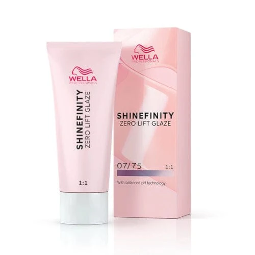 Shinefinity Wella 07/75 Rubio Medio Marrón Caoba -60ML