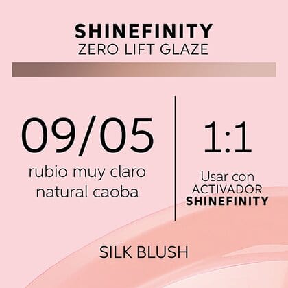 Shinefinity Wella 09/05 Rubio Muy Claro Natural Caoba -60ML - Image 12