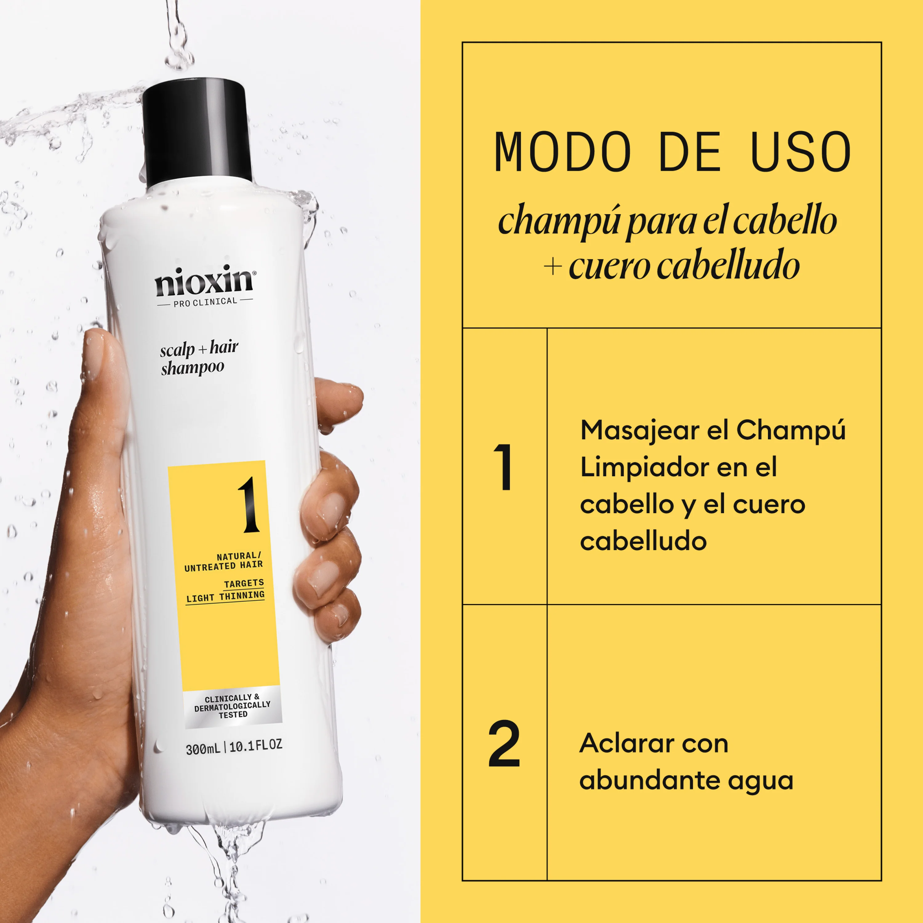 SYSTEM 1 CLEANSER Champú Step 1 Cabello Natural  300ml - Image 5