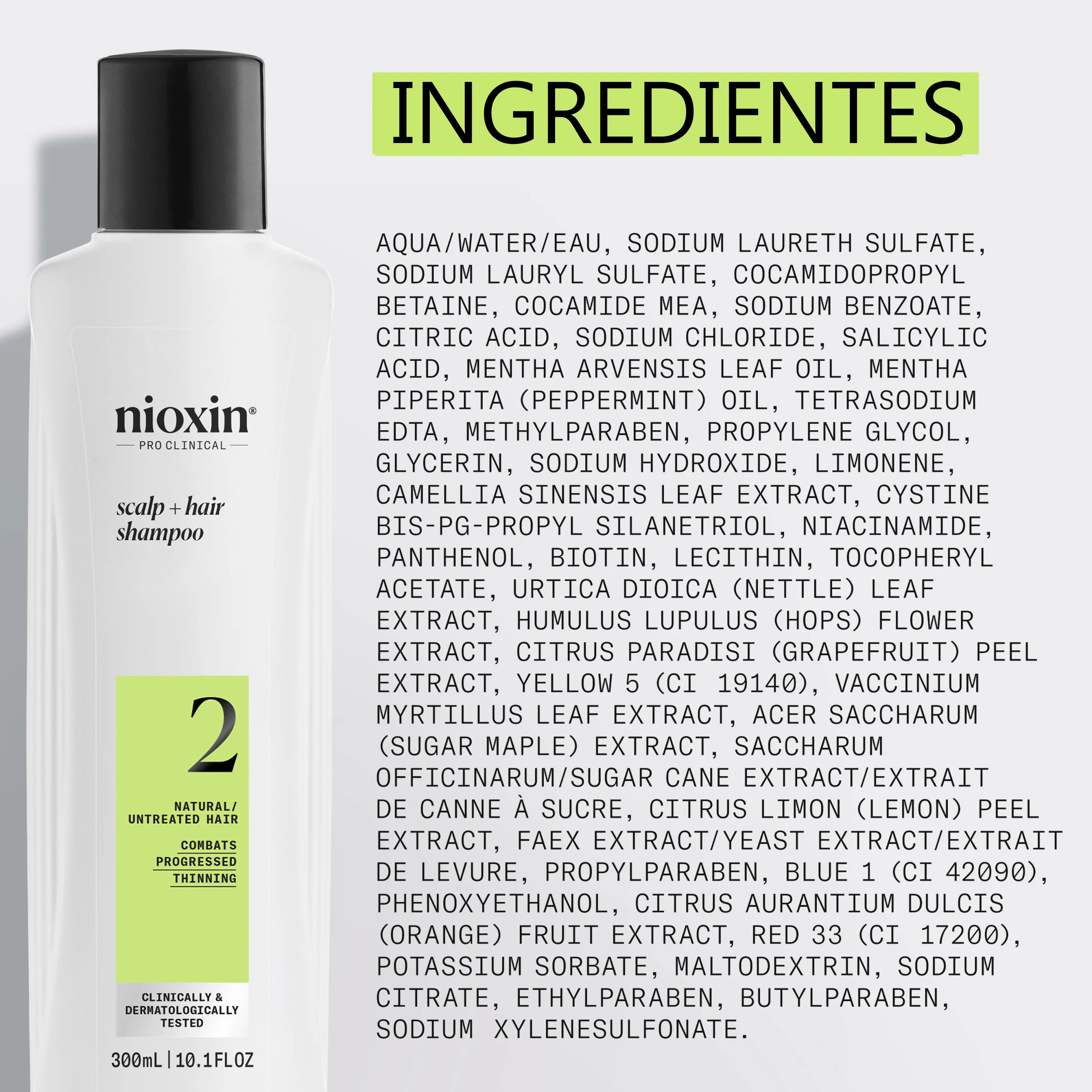 SYSTEM 2 CLEANSER Champú Step 1 Cabello Natural 300ml - Image 4