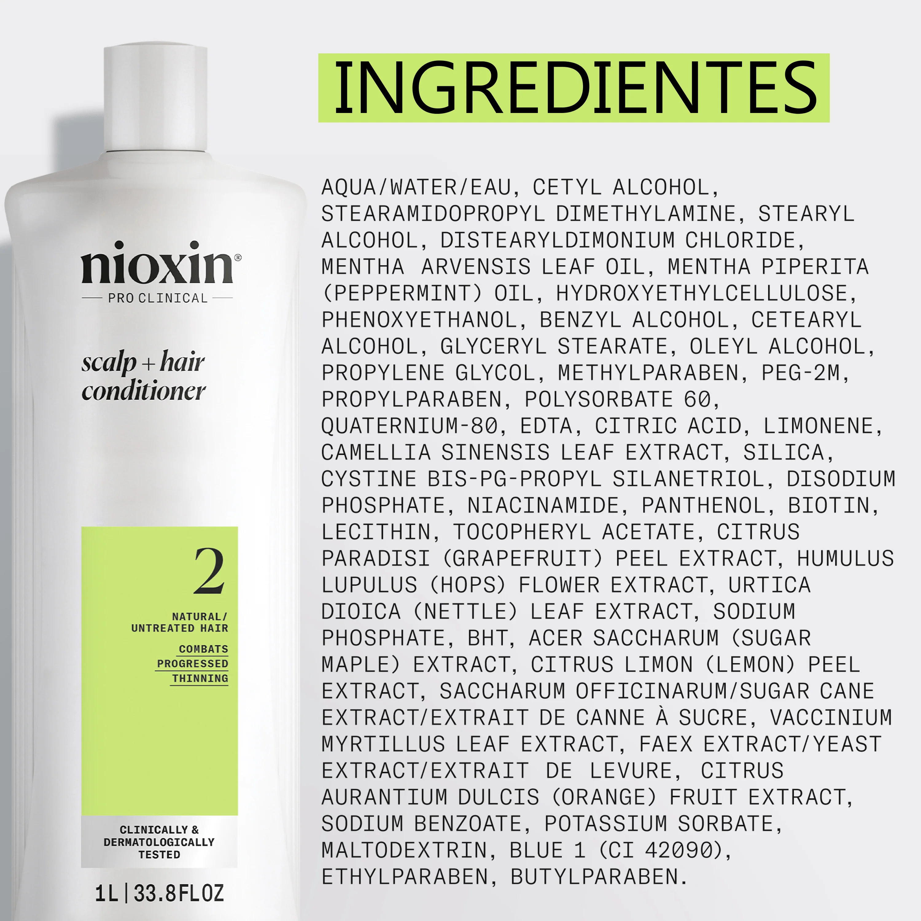 SYSTEM 2 SCALP THERAPY Acondicionador Revitalizante Step 2 Cabello Natural 1000ml - Image 4