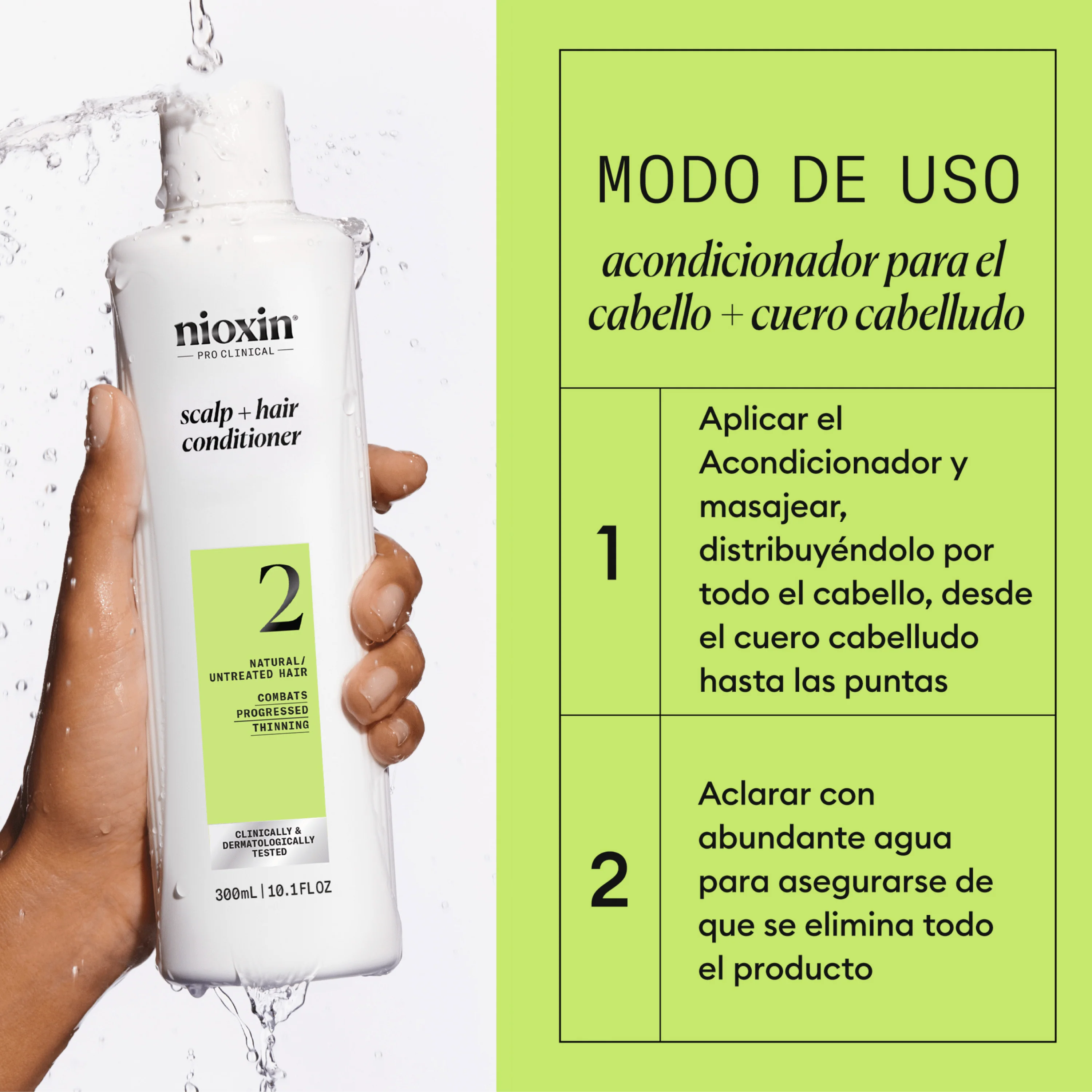 SYSTEM 2 SCALP THERAPY Acondicionador Step 2 Cabello Natural 300ml - Image 5