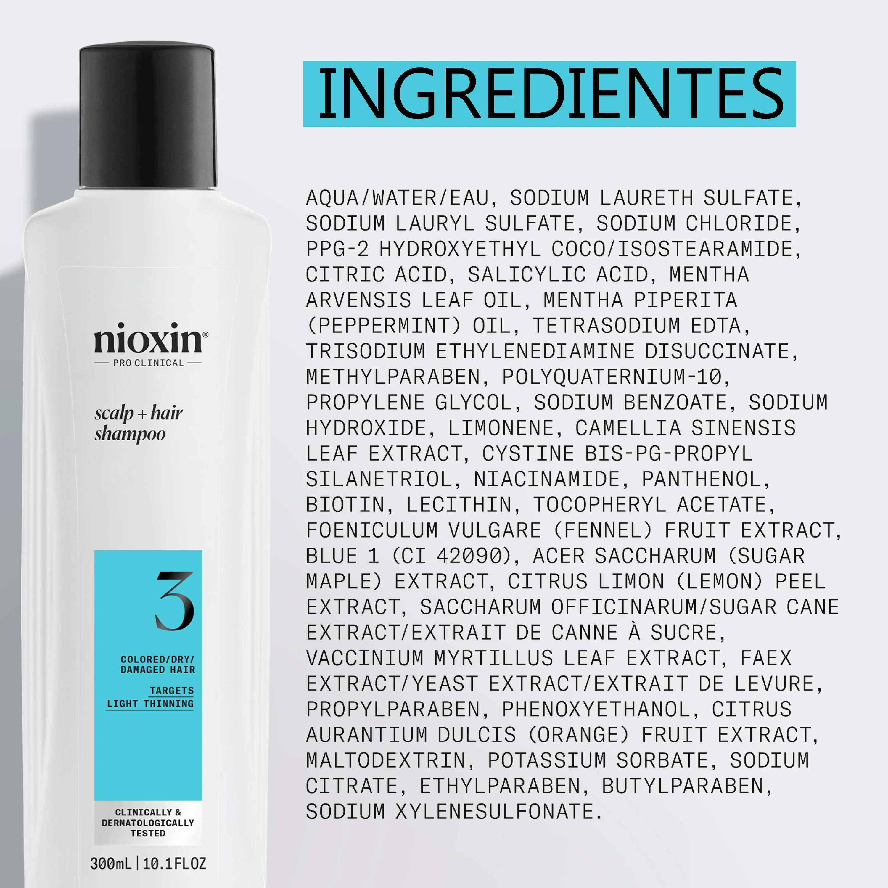 SYSTEM 3 CLEANSER Champú Step 1 Cabello Teñido 300ml - Image 3