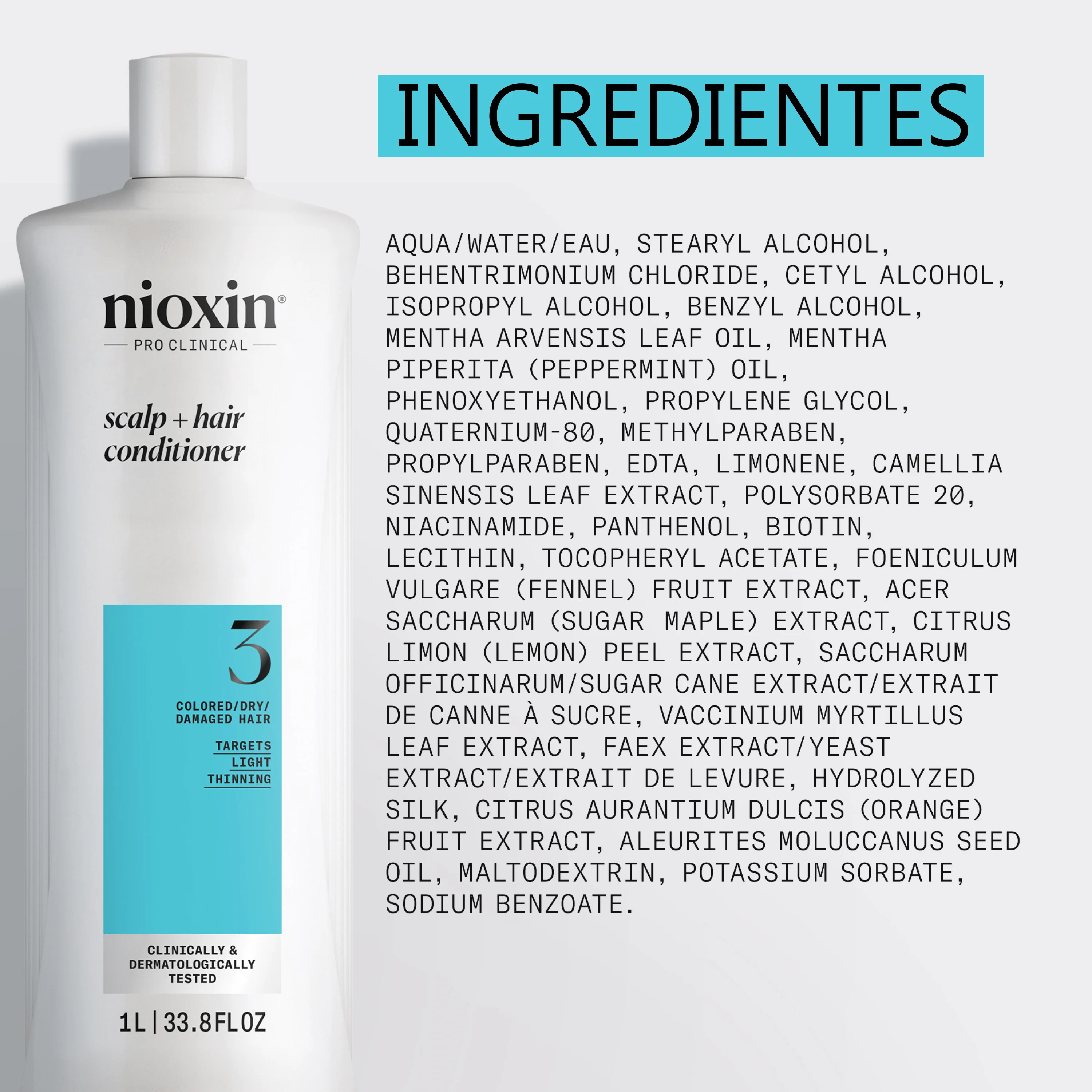 SYSTEM 3 SCALP THERAPY Acondicionador Step 2 Cabello Teñido 1000ml - Image 5