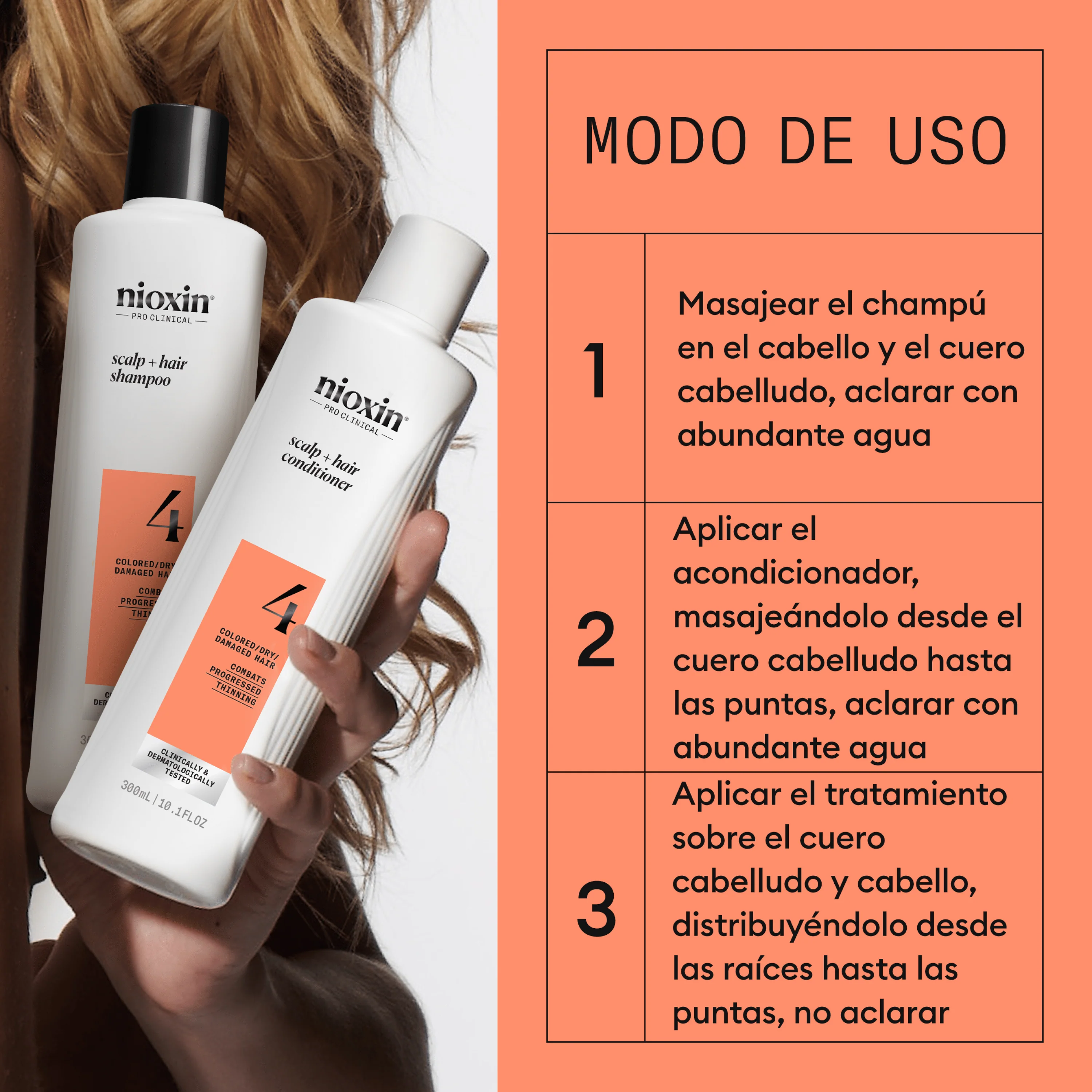 SYSTEM 4 Kit Champú 300ml + Acondicionador 300ml +Tratamiento 100ml - Image 5