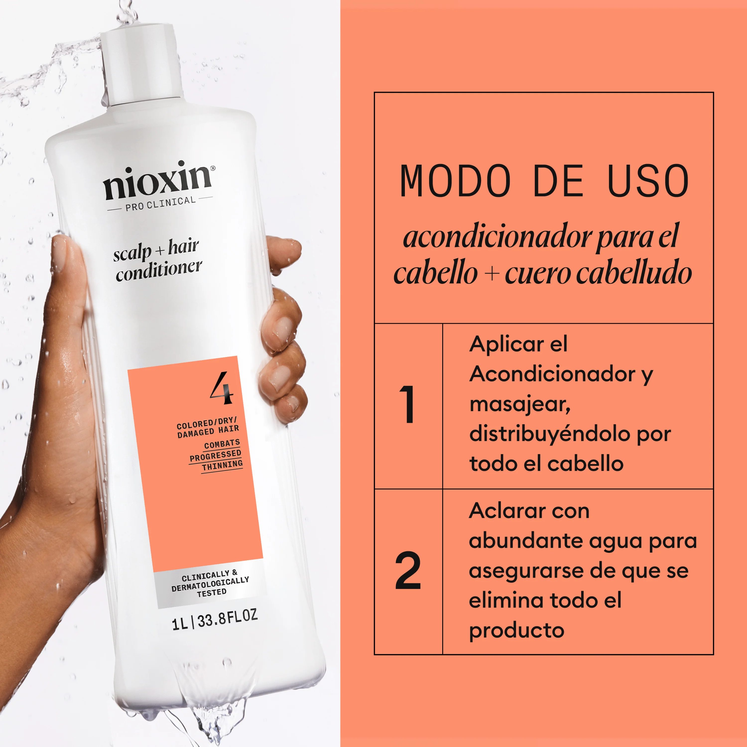SYSTEM 4 SCALP THERAPY Acondicionador Step 2 Cabello Teñido 1000ml - Image 5