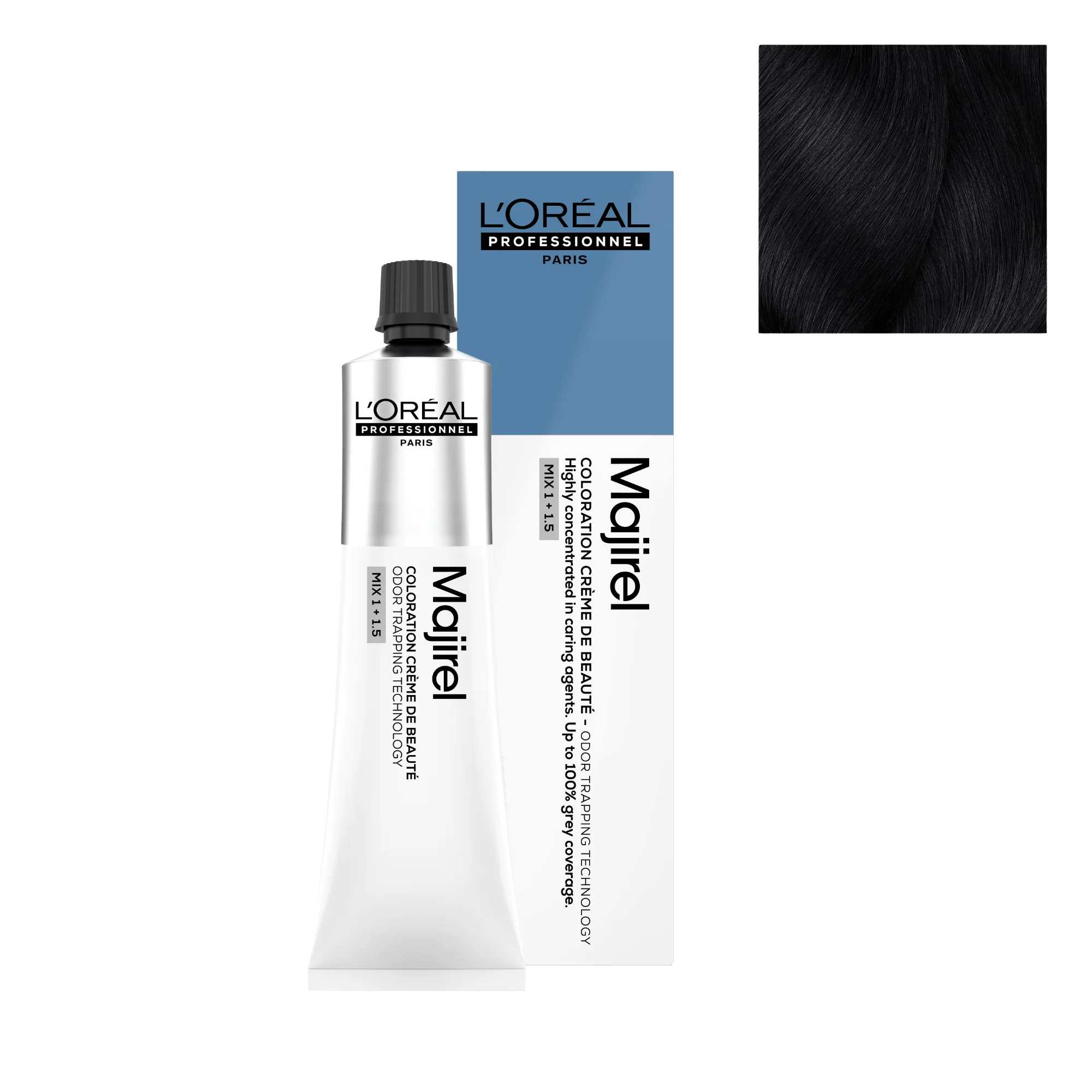 Tinte Majirel 2.10 - 60ml | Moreno Ceniza Intenso - L'Oréal Professionnel
