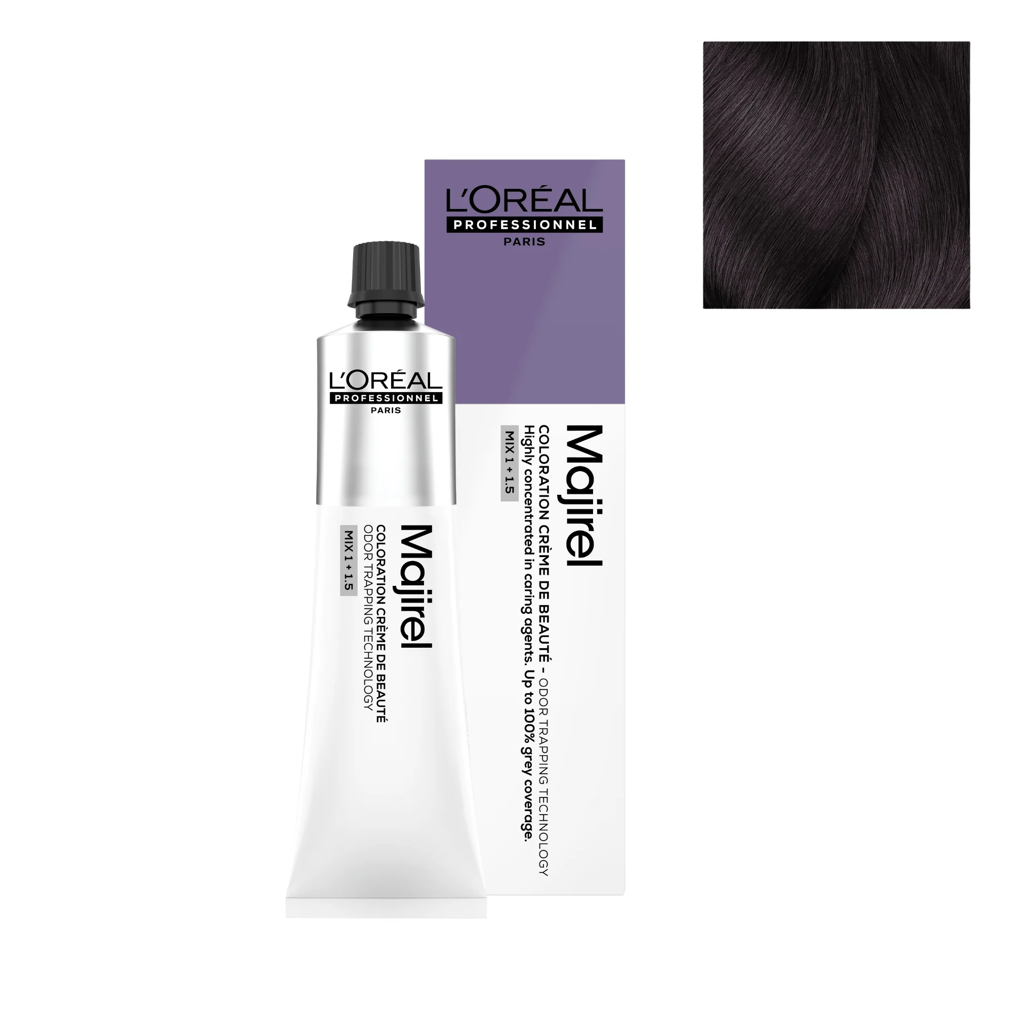 Tinte Majirel 4.20 - 60ml | Castaño Irisado Inteso - L'Oréal Professionnel
