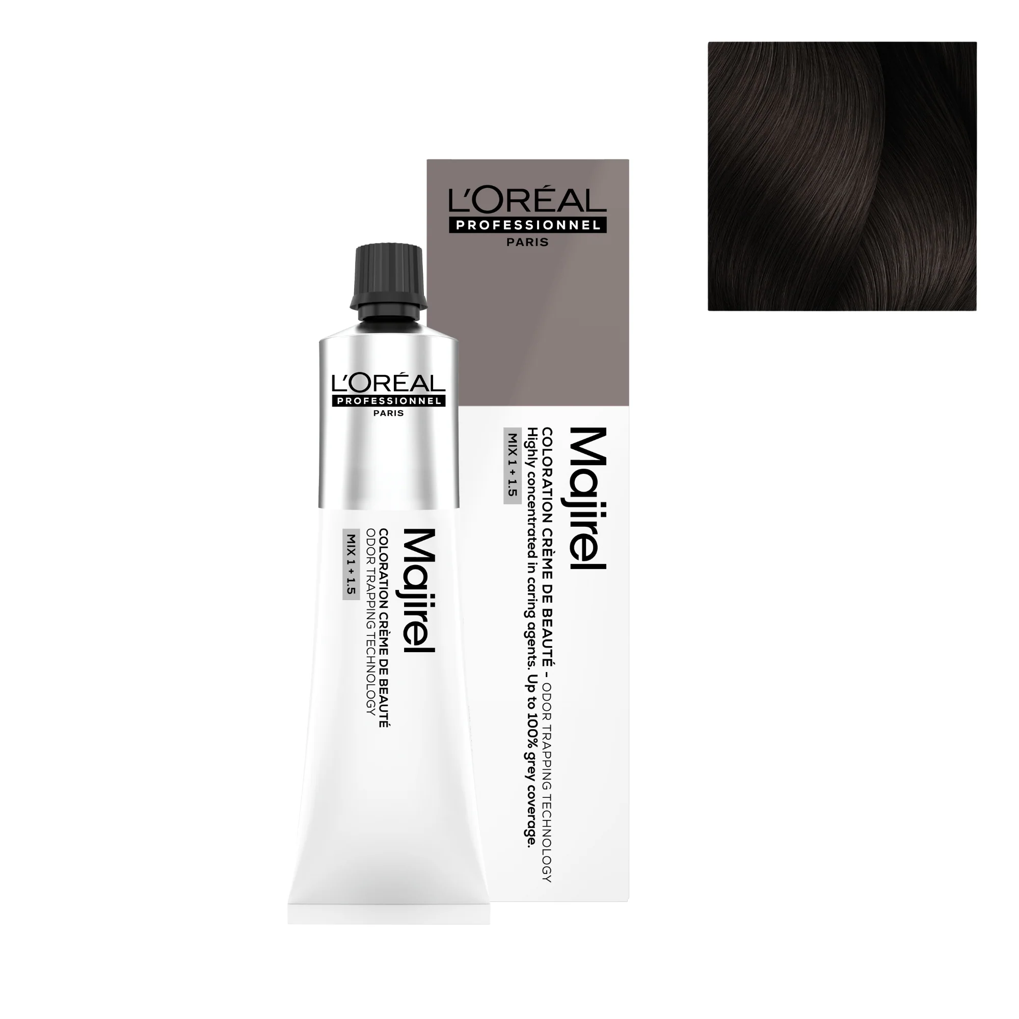 Tinte Majirel 5.15 - 60ml | Castaño Claro Ceniza Caoba - L'Oréal Professionnel