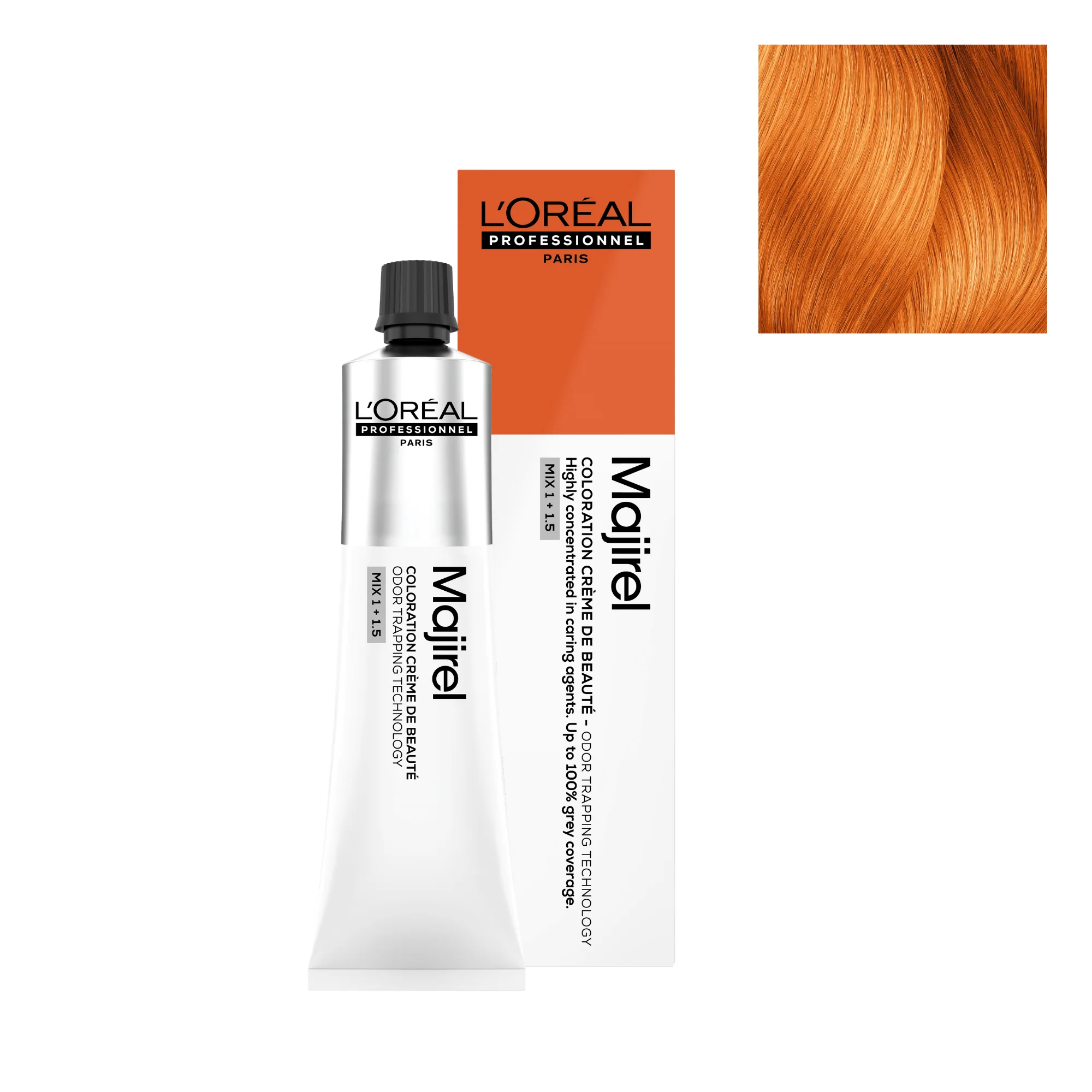 Tinte Majirel 8.43 - 60ml | Rubio Claro Cobrizo Dorado - L'Oréal Professionnel
