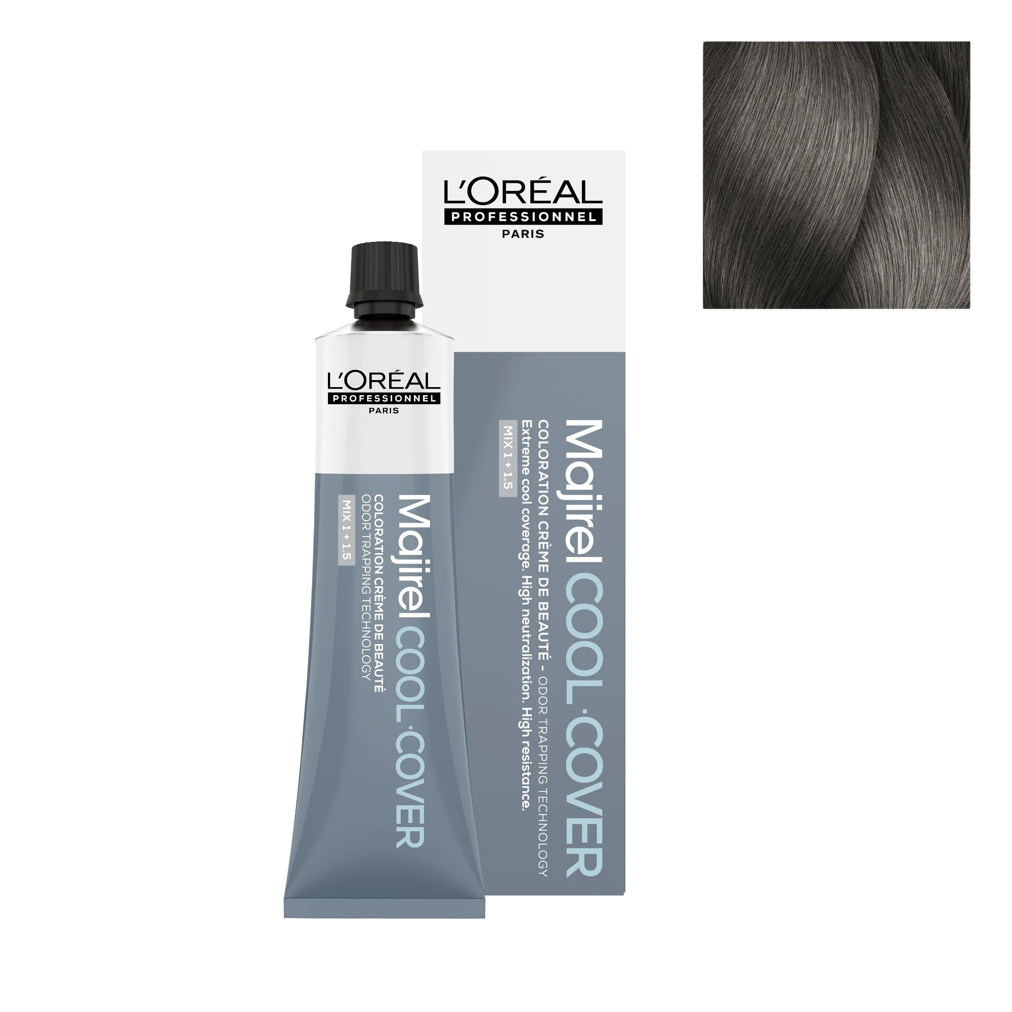 Tinte Majirel Cool Cover 7.1 - 60ml | Rubio Ceniza - L'Oréal Professionnel