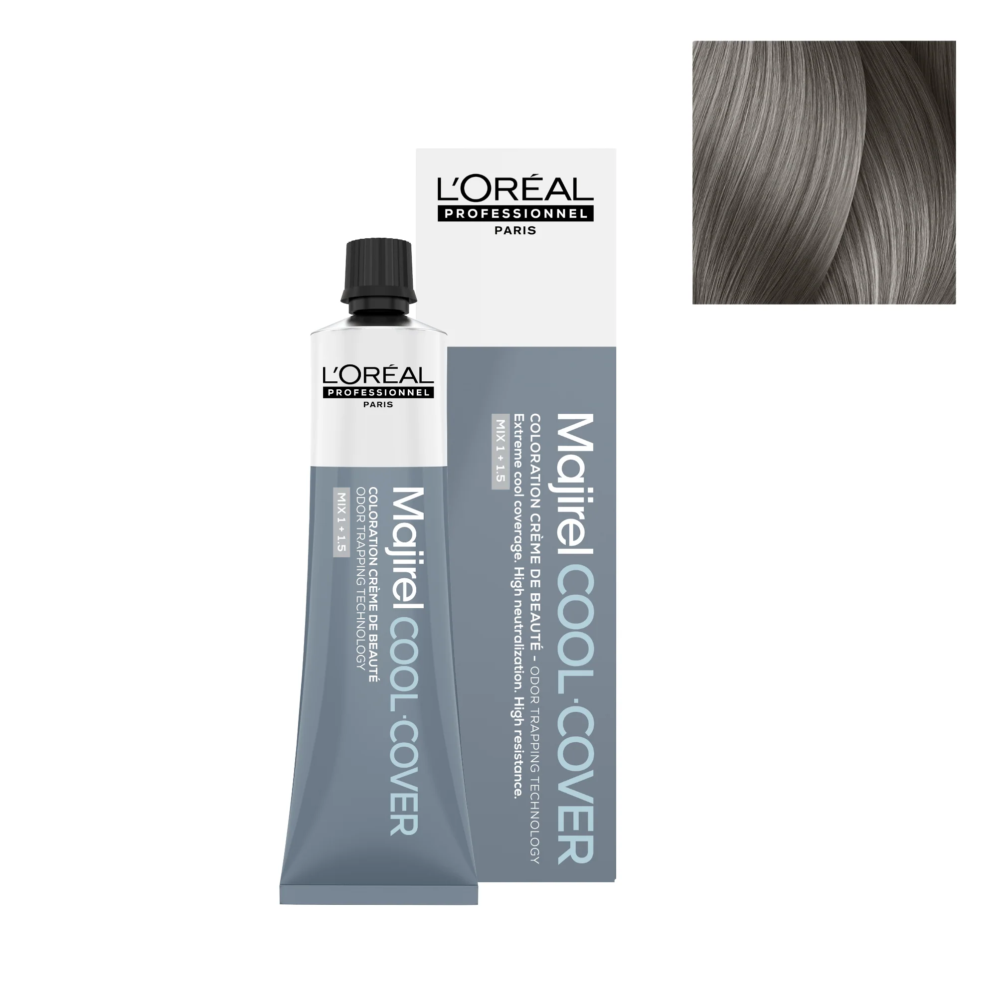 Tinte Majirel Cool Cover 8.1 - 60ml | Rubio Claro Ceniza - L'Oréal Professionnel