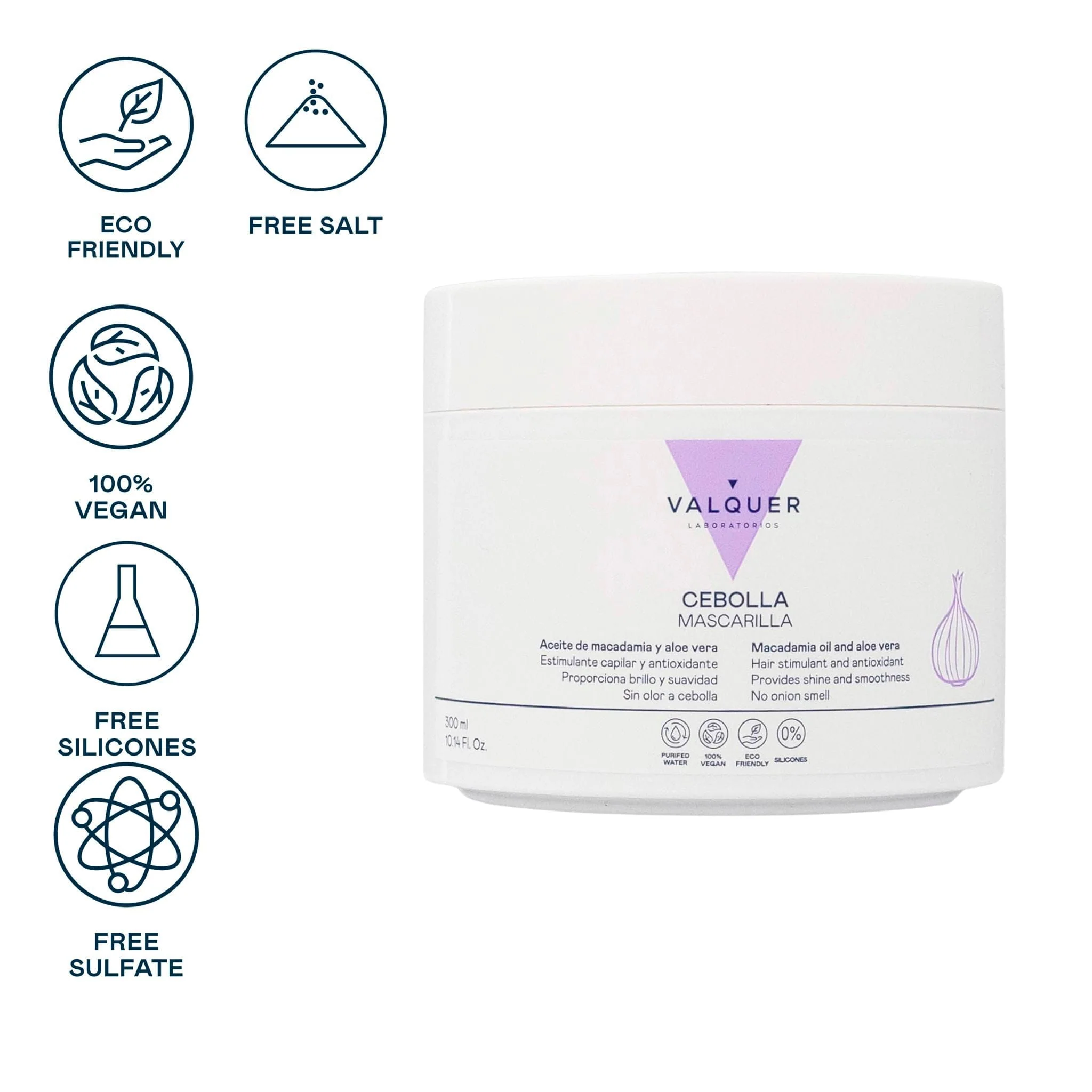 VALQUER MASCARILLA CAPILAR CEBOLLA 300 ML - Image 2