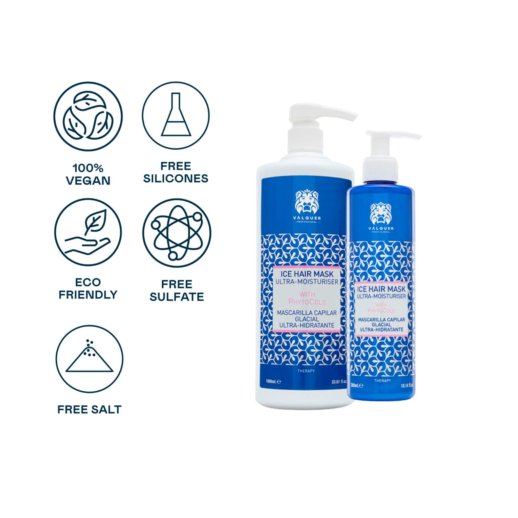 VALQUER MASCARILLA CAPILAR GLACIAL ULTRA-HIDRATANTE 275 ML - Image 2