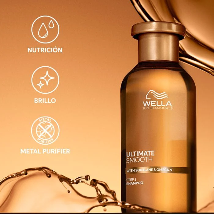 Wella Champú ULTIMATE SMOOTH antiencrespamiento 1000ml - Image 10