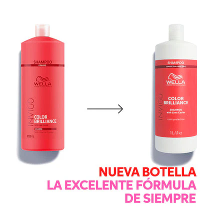 Wella Invigo - Champú COLOR BRILLIANCE cabello grueso 1000 ml - Image 2