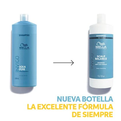 Wella Invigo - Champú SCALP BALANCE PURE ANTIGRASA (Oily Scalps) 1000ml - Image 2